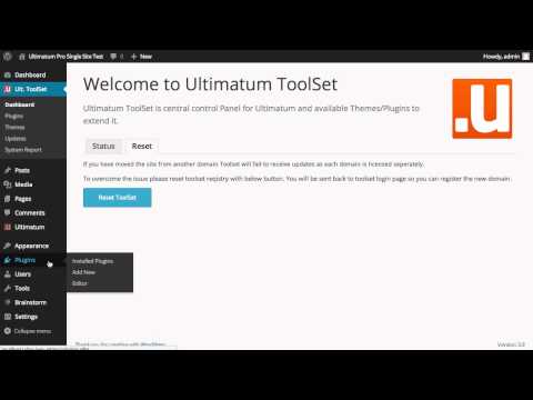 Ultimatum ToolSet Reset Plugin