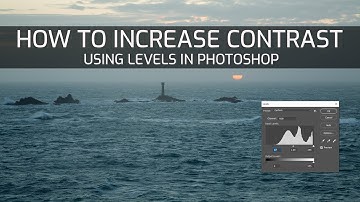 How to increase contrast using levels in Photoshop
