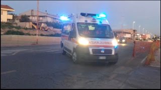 [DOUBLE SIREN]  Ambulanza Sos Monastir in emergenza | Italian ambulance responding code 2