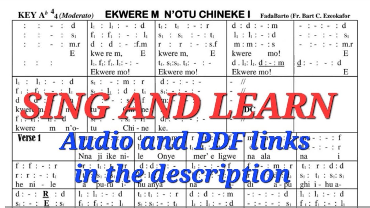 Ekwere m n'Otu Chineke I | Music Video Score | FadaBarto