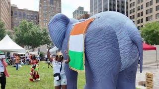 Fans celebrate Team Cote d'Ivoire's arrival in Philly ahead of World Cup