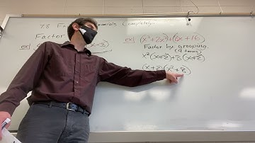 A1 7.8 Factor Polynomials Completely Part 1