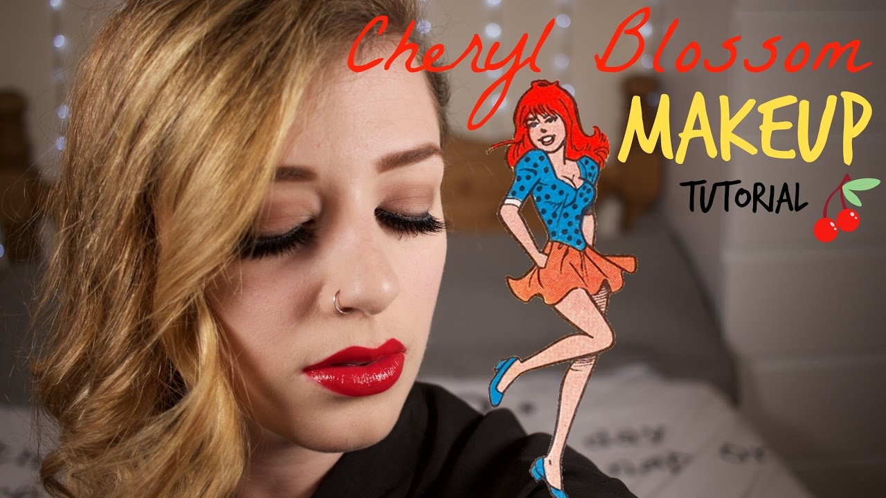 Cheryl Blossom RIVERDALE Makeup Tutorial * Melody Collis - YouTube.