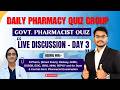 📚 Daily Pharmacy Quiz Group | Govt. Pharmacist Quiz | Live Discussion Day-3 | By-Mithilesh Sir
