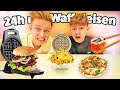 24h alles aus dem Waffeleisen essen 🍟🍔🍕  TipTapTube