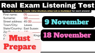 IELTS LISTENING PREDICTION 9 NOVEMBER |  REAL EXAM LISTENING | IELTS LISTENING PRACTICE TEST 2023 |