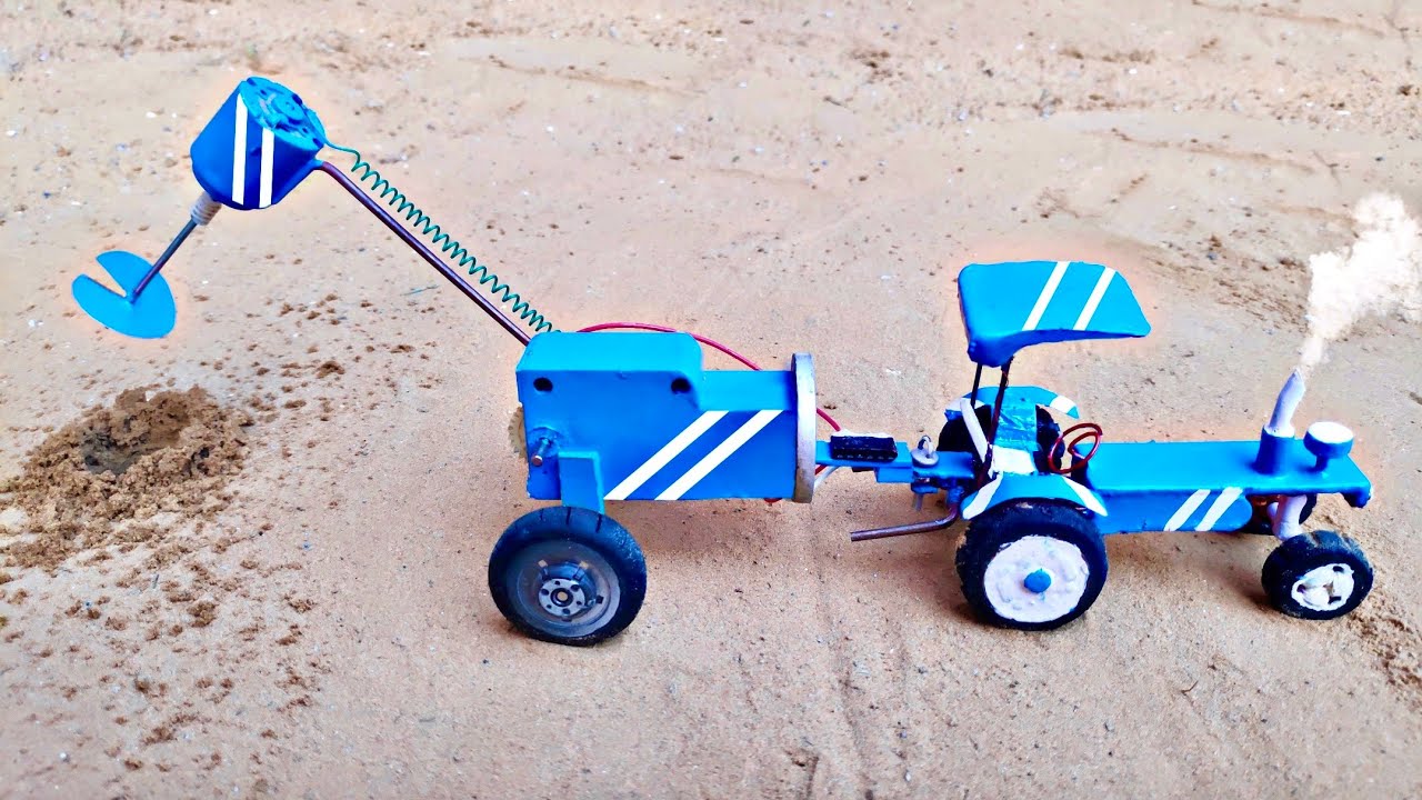 diy tractor tree planting & mini water pump machine science project | @KeepVilla | sahil ips