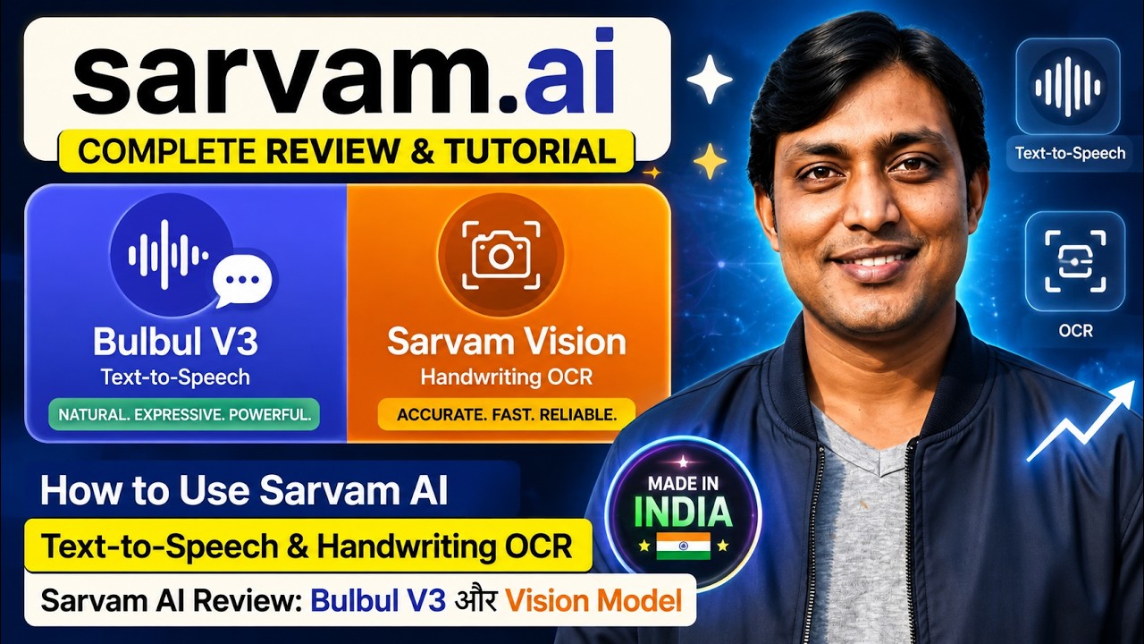 How to Use Sarvam AI Text-to-Speech & Handwriting OCR | Sarvam AI Review: Bulbul V3 और Vision Model