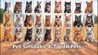MY BEST PETS RANKING FROM 1 TO 10 (in pet simulator x) #ranking #roblox #petsimulatorlive