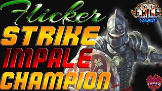 [Path of Exile 3.12 HEIST] - FLICKER STRIKE Impale Champion - Build Guide - Mega Fun & Ultra Fast!