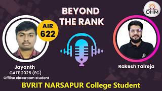 Beyond the Rank 🎙️ | AIR 622 EC – CH Jayanth | GATE 2026 Success Story