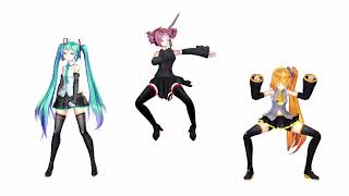 [VOCALOID MMD] The Baka Trio Dancing