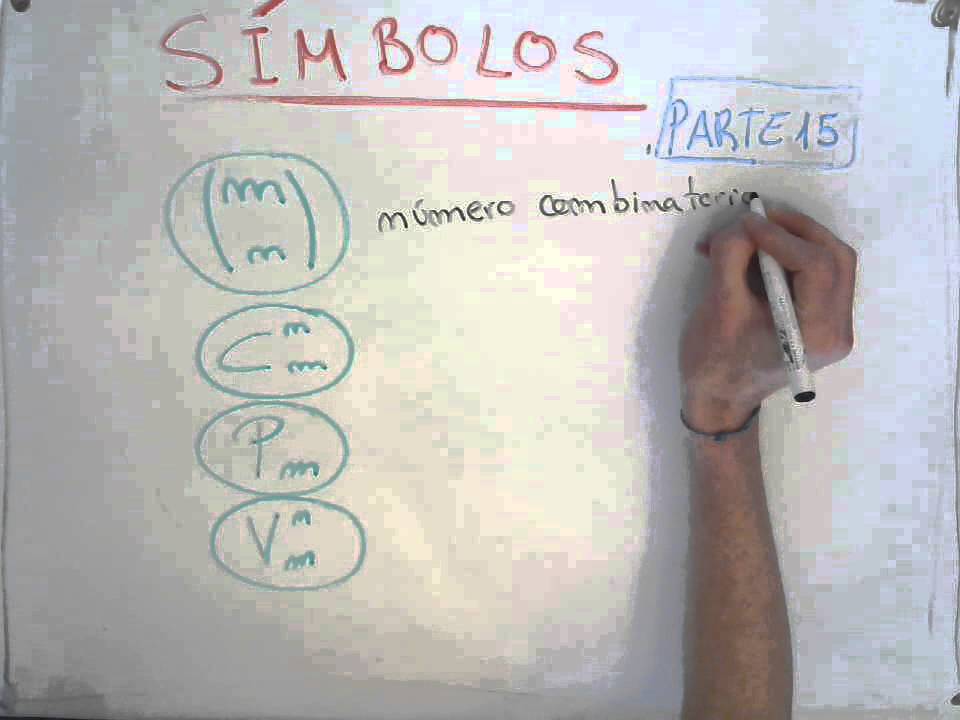 Símbolos Matemáticos Parte 15 || Numero Combinatorio, Combinaciones ...