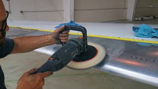 3 Step Brightwork Polishing on Private Jet