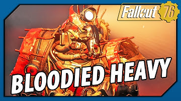 Fallout 76: Wastelanders - Bloodied Heavy Gun vs Scorchbeast Queen & Hard Enemies