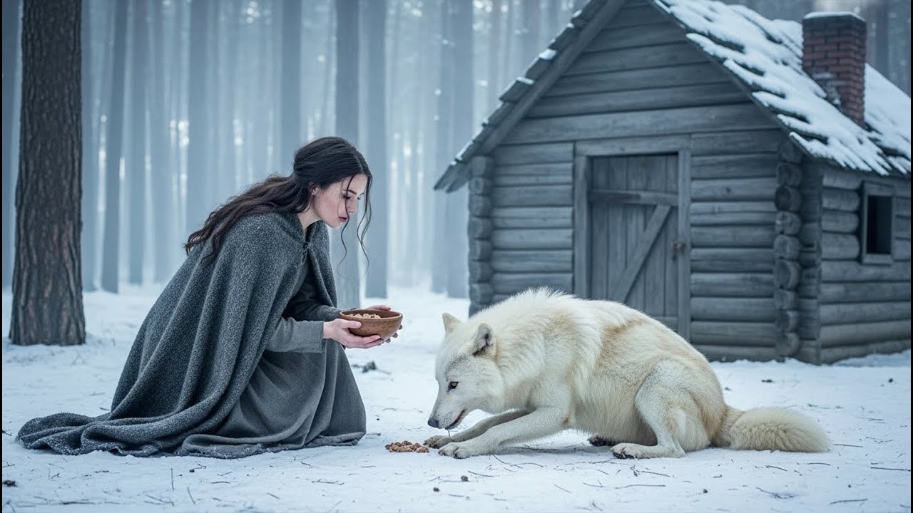 Rejected Omega Fed a Pup Every Day — One Day, Four Black Wolves Pulled Up to Her Cabin