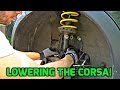 Corsa C - Installing Lowering Springs! (How To)
