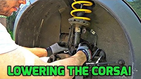 Corsa C - Installing Lowering Springs! (How To)