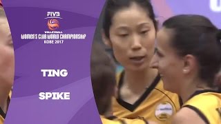 MVP Zhu Ting's spike in the final - Women's Club World Championship Kobe 2017
