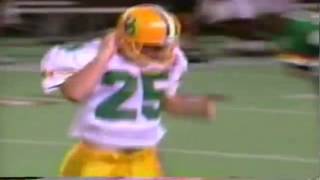 Oregon punter Matt Belden booms a 51 yard punt vs. Hawaii 9-10-1994