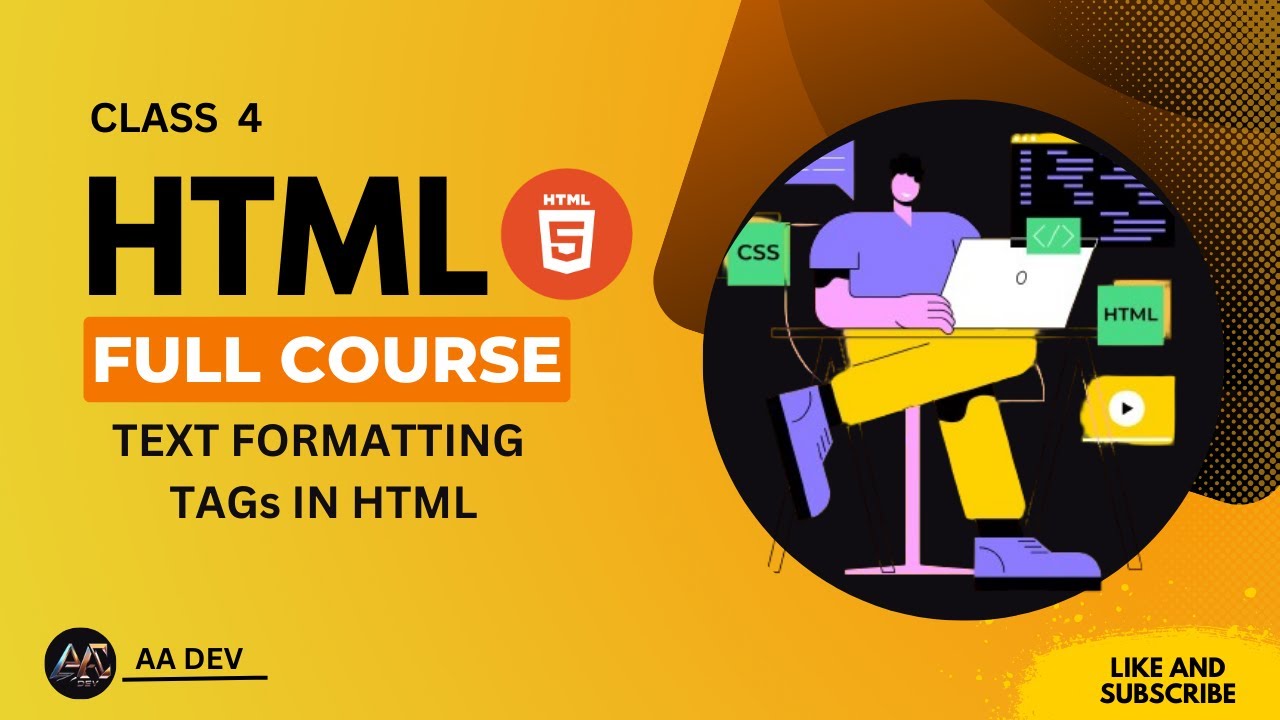 HTML course| Html text formatting tags - YouTube