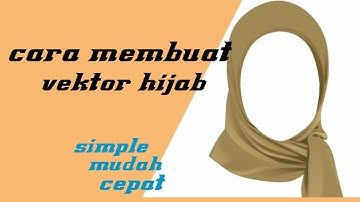 cara membuat vector hijab infinite design