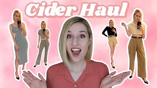 CIDER CLOTHING HAUL 2022 | Honest Review & Try-On
