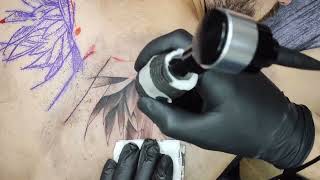 📌 wing tattoos on back / wing tattoo / time lapse tattoo