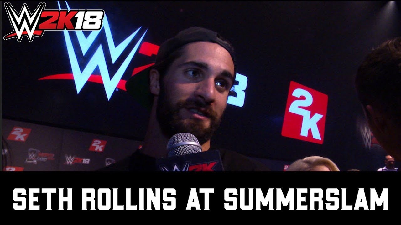 SummerSlam Interview - Seth Rollins on WWE 2K18 Cover Reveal shoot