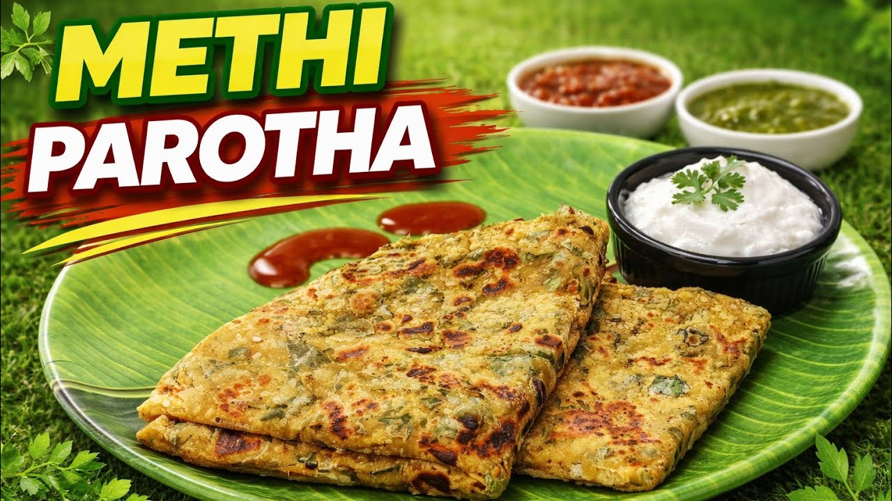 Healthy Methi Parotha 🌿 | Soft, Tasty & Easy Homemade Recipe 😋#foodlovers #foodiesofindia 