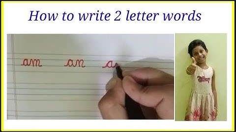 Class 1 English how to write Two letter words || Two letter words || Cursive writing |phonic words |