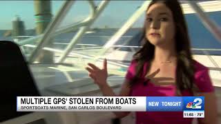 Thieves swipe boat GPS screens worth thousands from dealership in Lee County