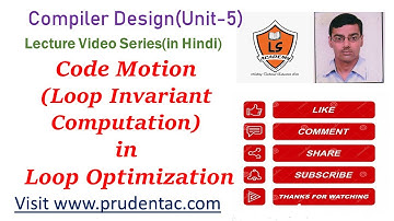Code motion with examples in loop optimization(Explanation in Hindi)
