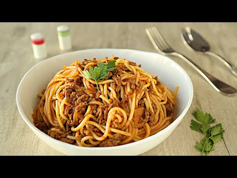 Pasta with Meat & Pomegrante Molasses | English Version