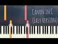 Canon in c  simple piano pop songs synthesia tutorial