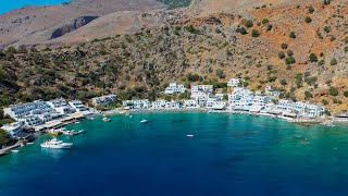 Loutro village Chania Crete Greece 4K