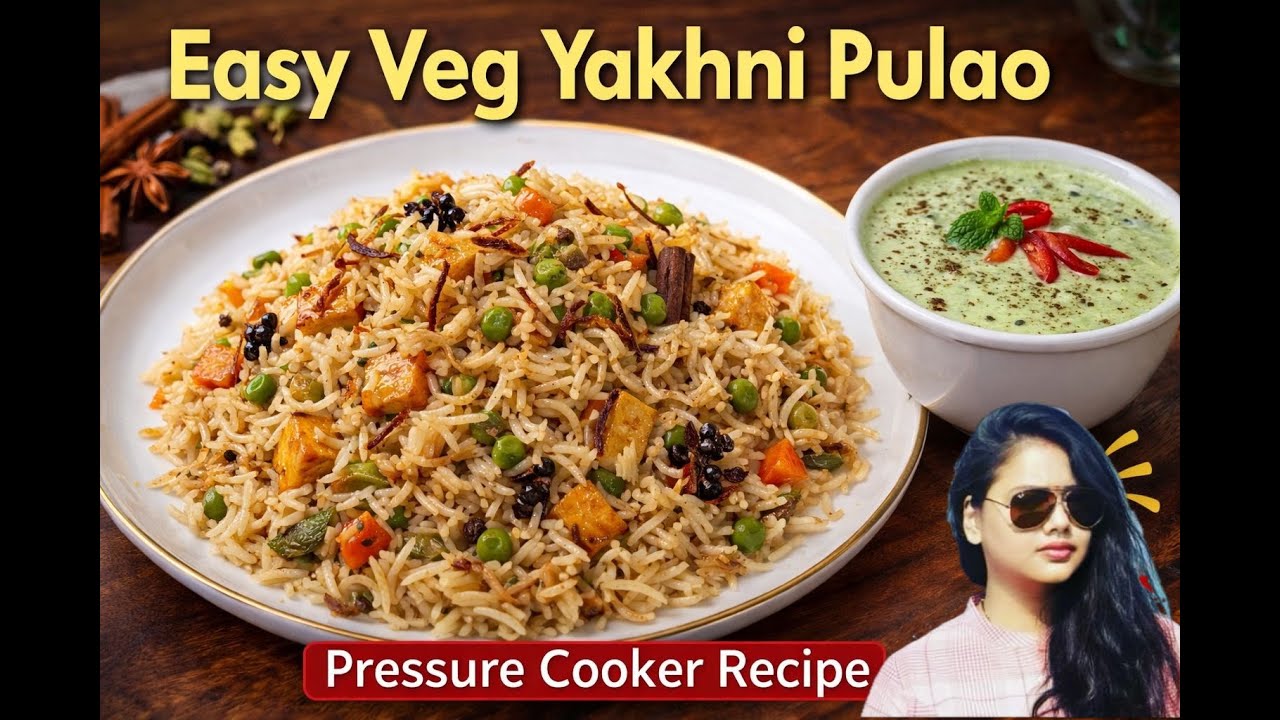 Restaurant Style Yakhni Pulao की सीक्रेट रेसिपी | 1 सीटी में परफेक्ट वेज पुलाव | Mint Raita
