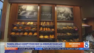 Panera Bread exempt from following California’s new minimum wage law