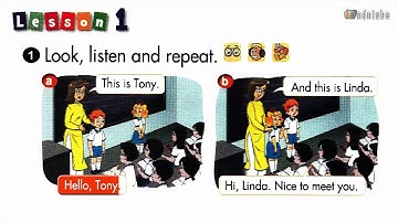 Unit 3: This is Tony - Lesson 1 - Activity 1. Look, listen and repeat. (Tiếng Anh 3)