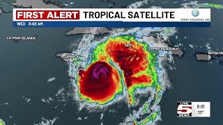VIDEO: 8 a.m. update on Hurricane Beryl; Storm heads toward Jamaica