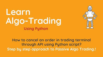 How to cancel an order in trading terminal through API using Python script?