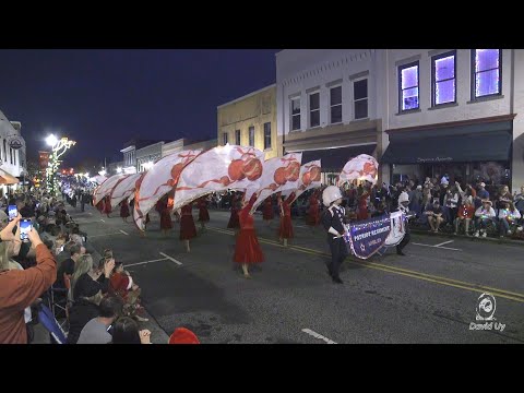 Apex Friendship High School Marching Band in the 2023 Apex NC Christmas Parade