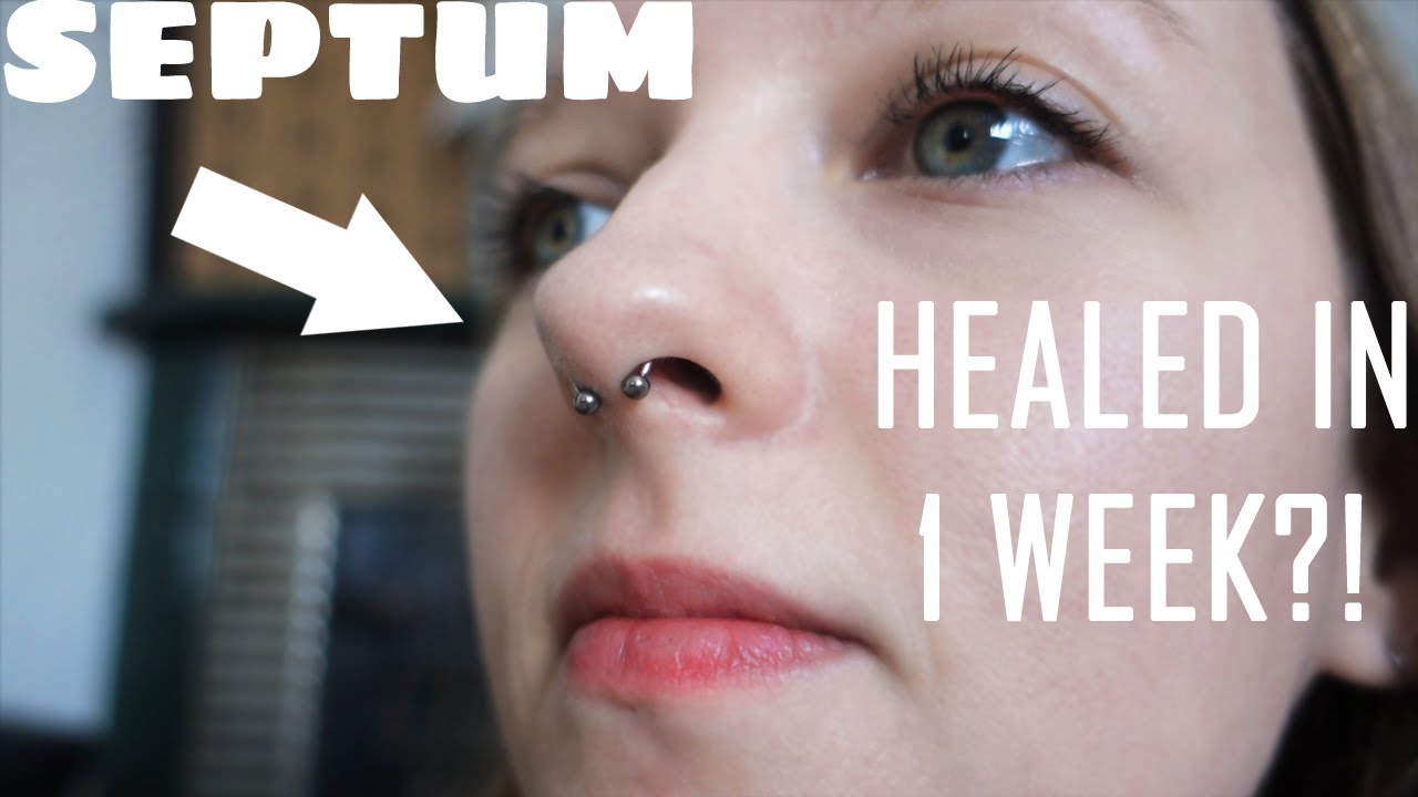Septum Piercing Update: Healing Period - YouTube