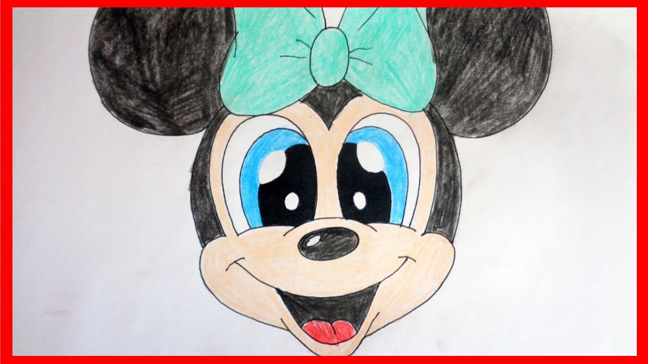 How to draw Cute Minnie Mouse - YouTube