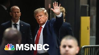 Trump arrives at Trump Tower in NYC ahead of arraignment