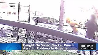 Caught On Video: Sucker Punch Assault, Robbery In Queens