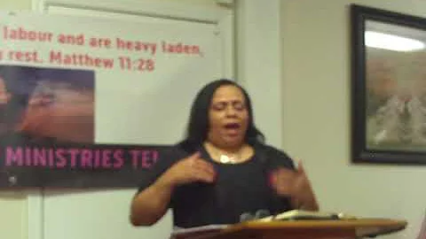 Pastor Joyce Poulson preaching "From Ziglag to Bes...