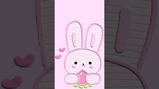 Cute Pink Bunny Wallpapers #shorts #youtubeshorts #satisfying screenshot 1