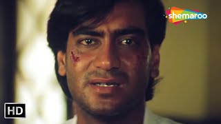 जज साहब ! मैं बिलकुल निर्दोष हूँ | Ajay Devgan, Kajol, Amrish Puri | Scene (Hd)