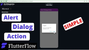 FlutterFlow - Alert Dialog Action